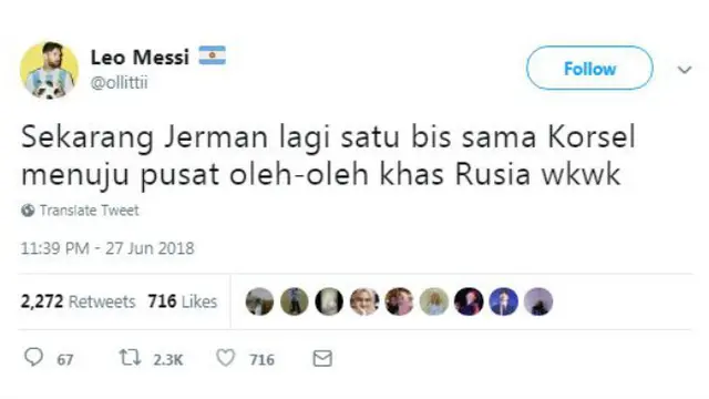 Banyak warganet ikut menanggapi kekalahan timnas Jerman melalui cuitan-cuitan kocak di Twitter.