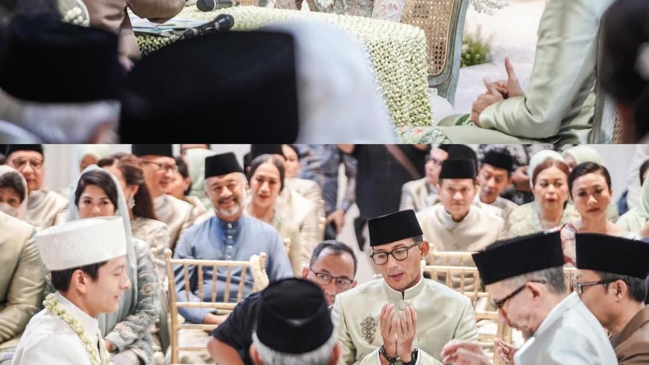Athina dan Rio Haryanto Resmi Menikah, Sandiaga Uno Jadi Saksi dan Ucapkan Doa yang Menyentuh Hati