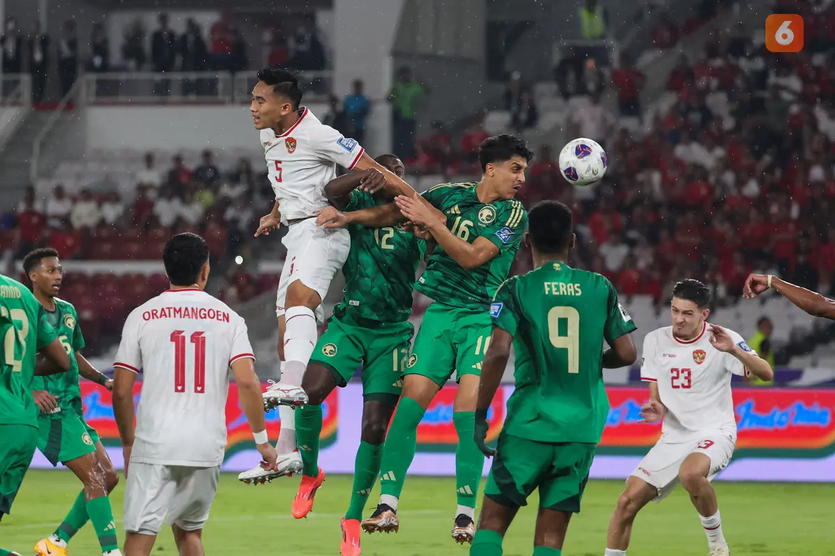 Timnas Indonesia Vs Arab Saudi di Kualifikasi Piala Dunia 2026