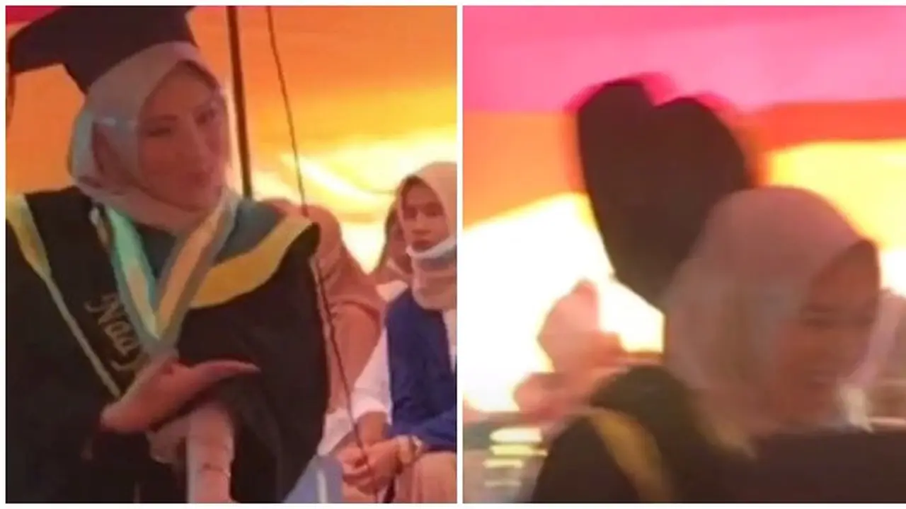 Niat Tampil Swag di Acara Wisuda, Aksi Wanita Ini Justru Bikin Ketawa Seangkatan