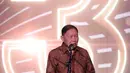 Pendiri Lippo Group Mochtar Riady memberi sambutan pada acara national tenant gathering dalam rangka ulang tahun ke-30, Lippo Malls di Senayan, Jakarta, Kamis (28/2). Kegiatan tersebut mengusung 3 DEKADE. (Liputan6.com/Fery Pradolo)