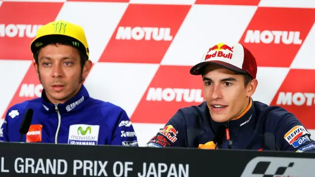 Valentino Rossi dan Marc Marquez