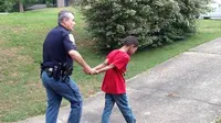 Polisi 'menangkap' bocah berusia 10 tahun karena dia malas mengerjakan pekerjaan rumah (PR).