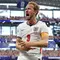 Harry Kane #9 dari Inggris merayakan gol kedua timnya selama pertandingan Grup L Piala Dunia 2026 antara Inggris dan Kroasia di Stadion Dallas pada 17 Juni 2026 di Arlington, Texas. (Richard Pelham/Getty Images via AFP)