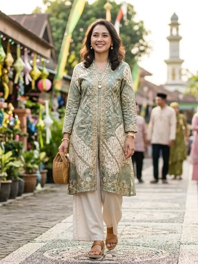Baju Buat Lebaran Model Sekarang (Foto: Gemini AI)
