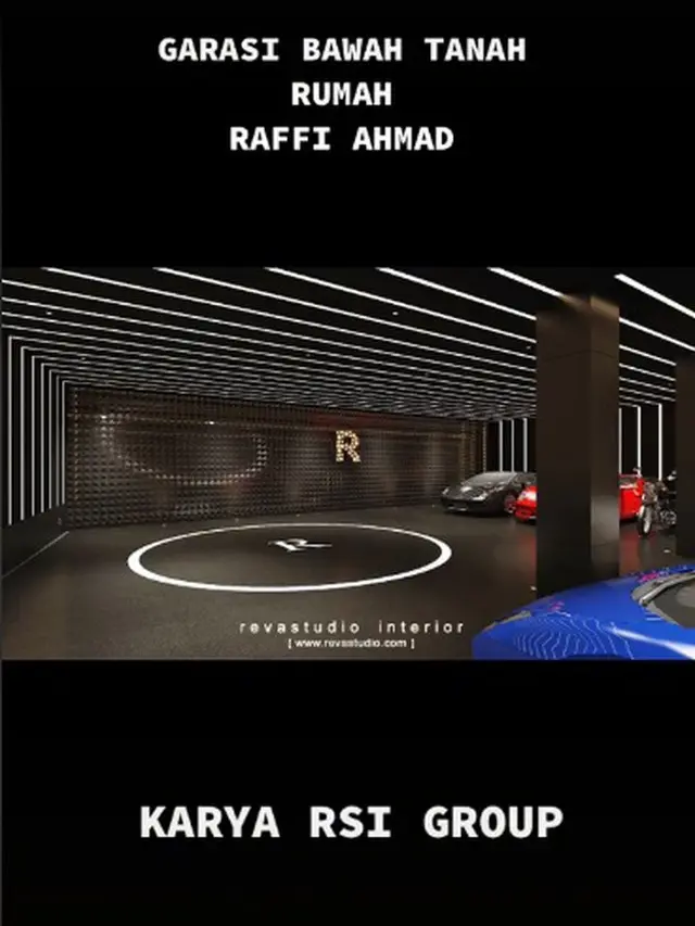 Ditaksir Rp 10 Miliar, Ini 6 Potret Desain Garasi Raffi Ahmad yang Mirip Iron Man