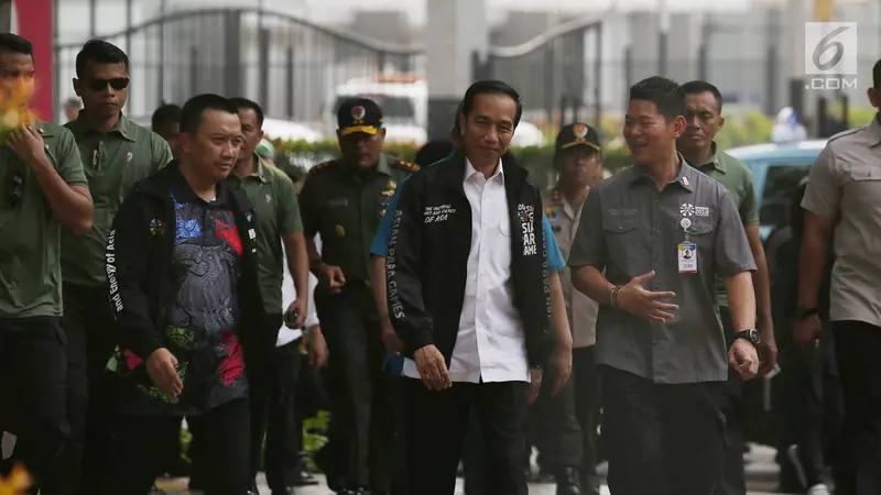 Jokowi Tinjau Latihan Atlet Para Games 2018