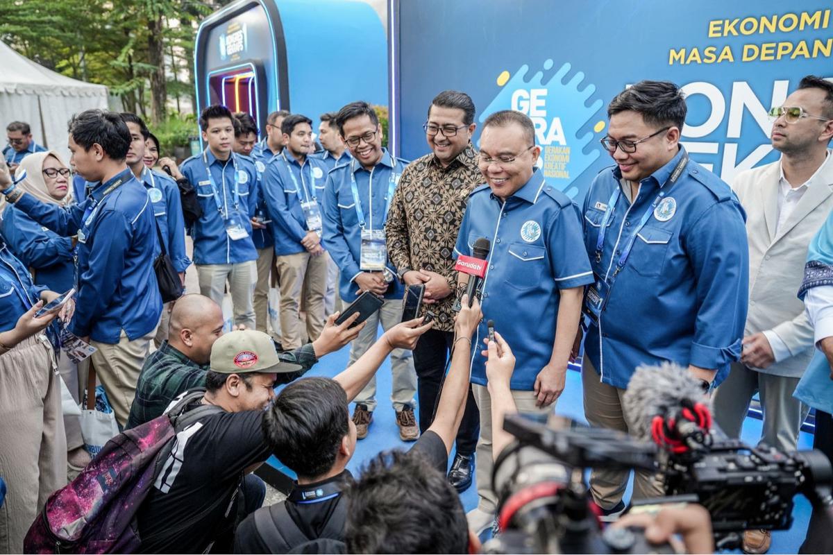 Menteri Ekraf Teuku Riefky Harsya di Acara Kongres Gerakan Ekonomi Kreatif Nasional (GEKRAFS)