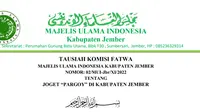 Fatwa MUI Jember Terkait Joget Pargoy