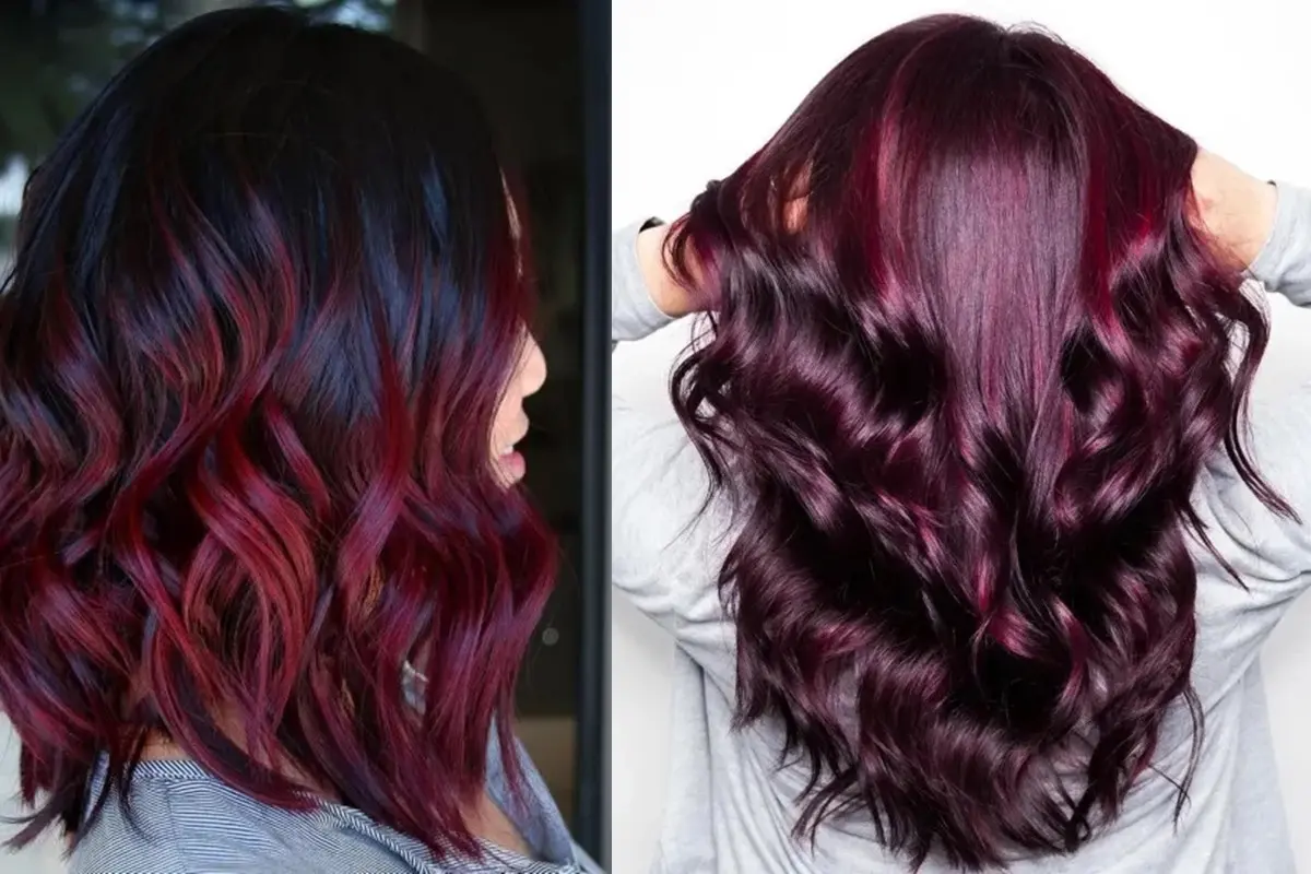 Warna Rambut Burgundy
