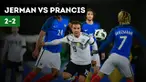 Timnas Jerman bermain imbang 2-2 melawan Prancis di Stadion RheinEnergie, Rabu (15/11/2017) dinihari WIB.