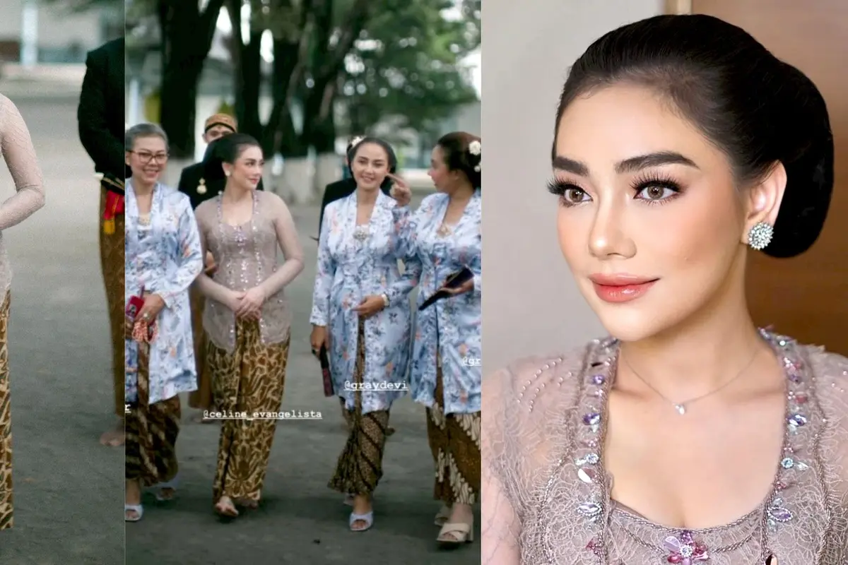 6 Pesona Celine Evangelista Jadi Perempuan Jawa Pakai Kebaya di Grebeg Besar Keraton Solo, Tak Kalah Anggun Berpose dengan Putri Raja