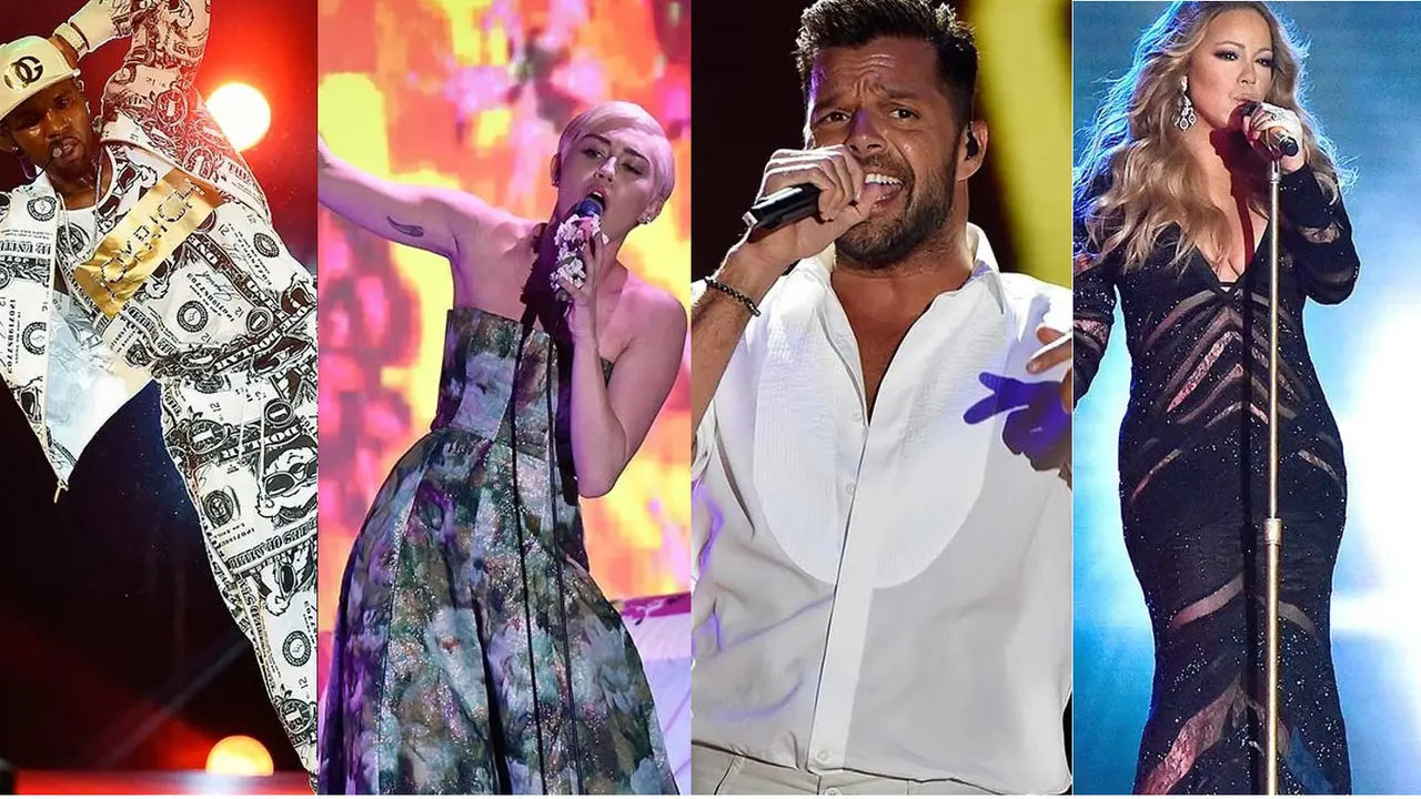Jason De Rulo Miley Cyrus Ricky Martin Mariah Carey WMA 2014