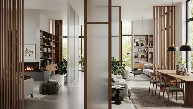 Interior rumah dengan banyak sekat (Image by Gemini AI)