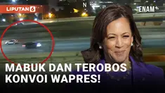 Nyaris! Pengemudi Mobil Terobos Konvoi Kamala Harris