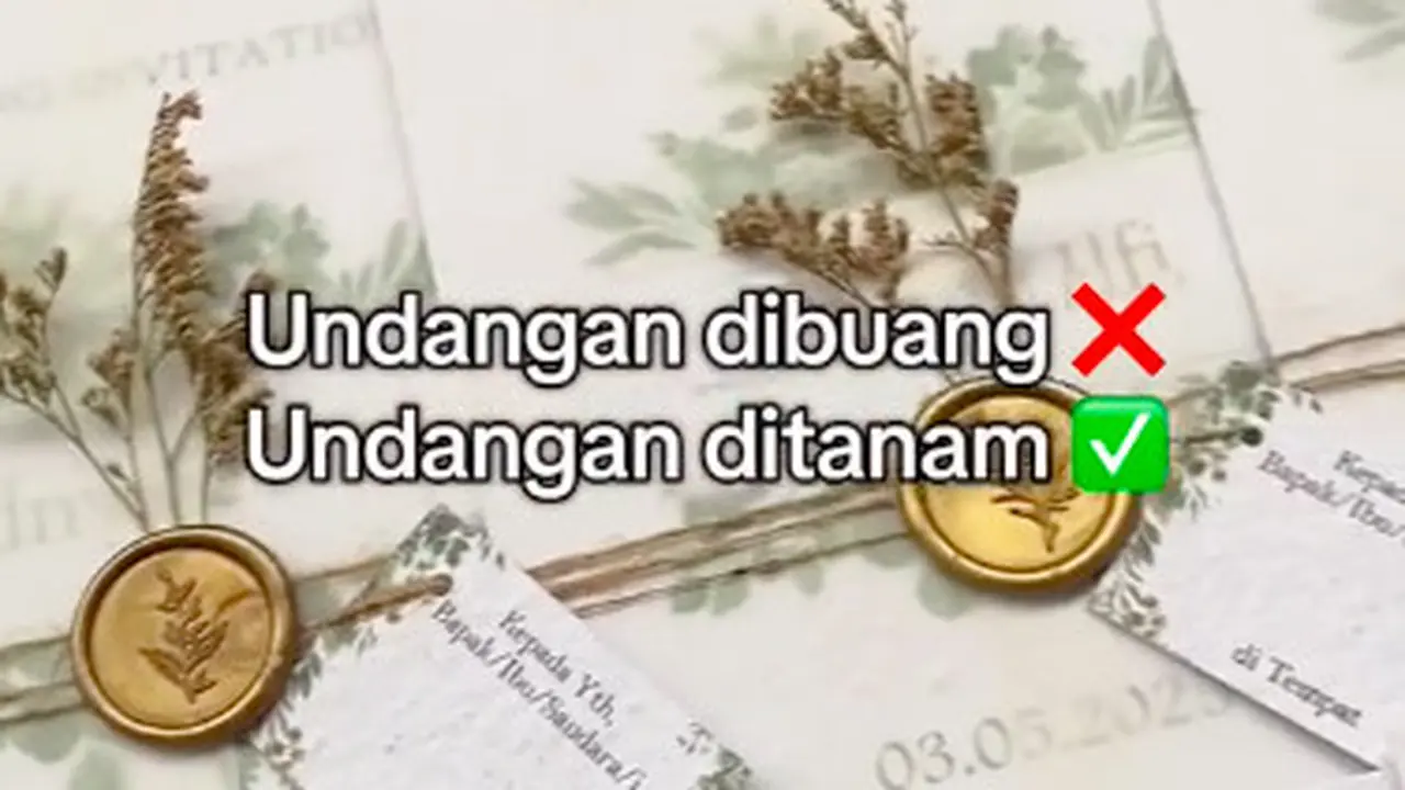 Unik dan Ramah Lingkungan, Undangan Pernikahan Ini Bisa Tumbuh Jadi Tanaman
