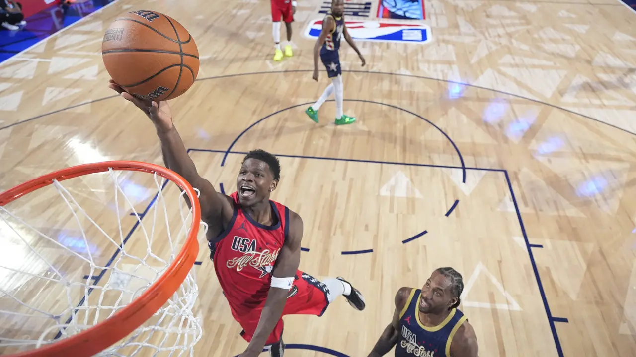 Aksi Anthony Edwards memimpin USA Stars jadi juara di NBA All-Stars 2026