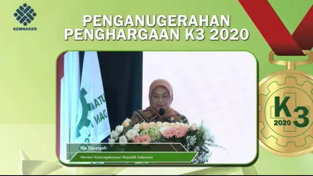 Menteri Tenaga Kerja Ida Fauziyah.