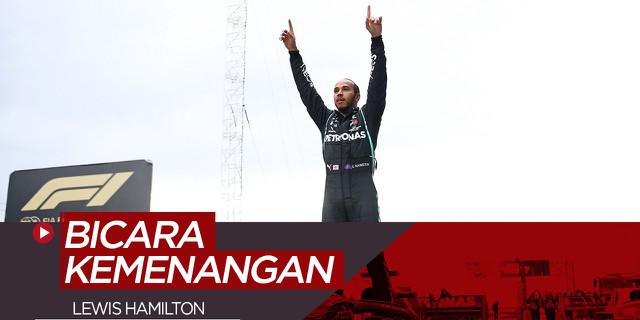 VIDEO: Komentar Lewis Hamilton Setelah Raih Gelar Juara Formula 1 yang Ketujuh