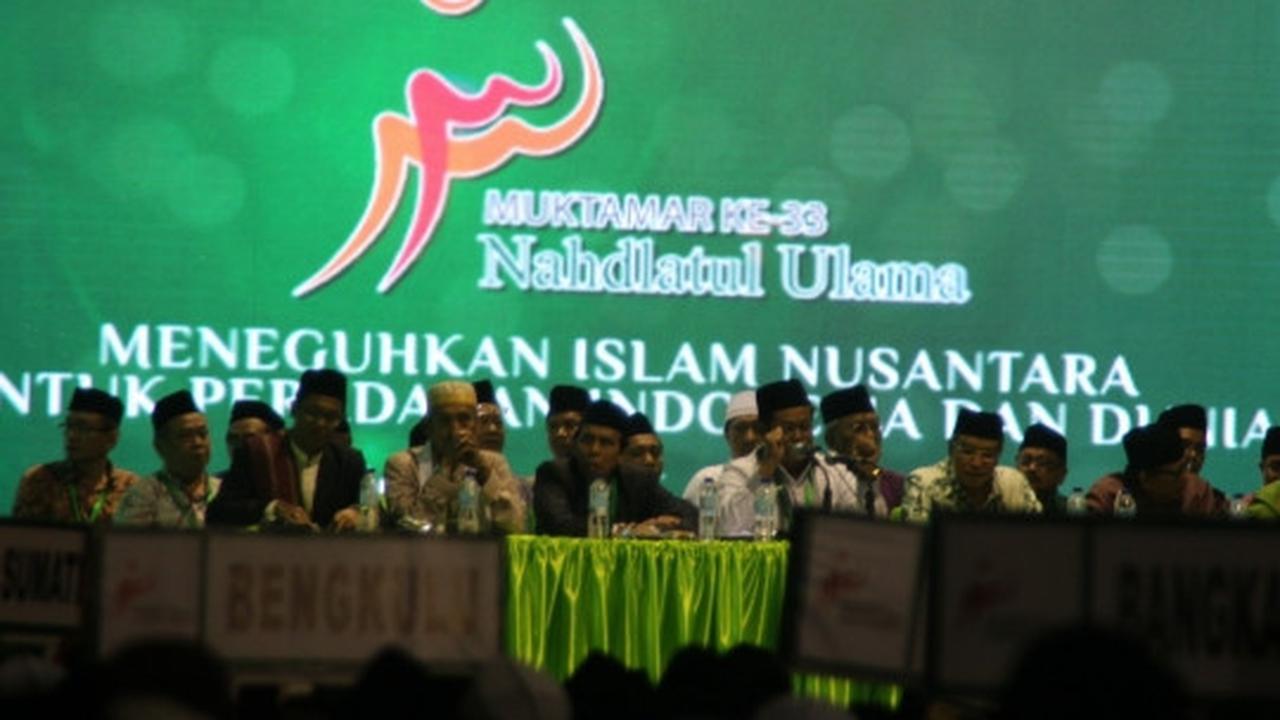Said Aqil Siroj bacakan laporan pertanggungjawaban PBNU 2010-2015