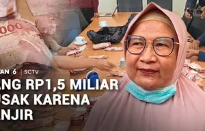 Uang Rp1,5 Miliar Rusak Gara-Gara Banjir