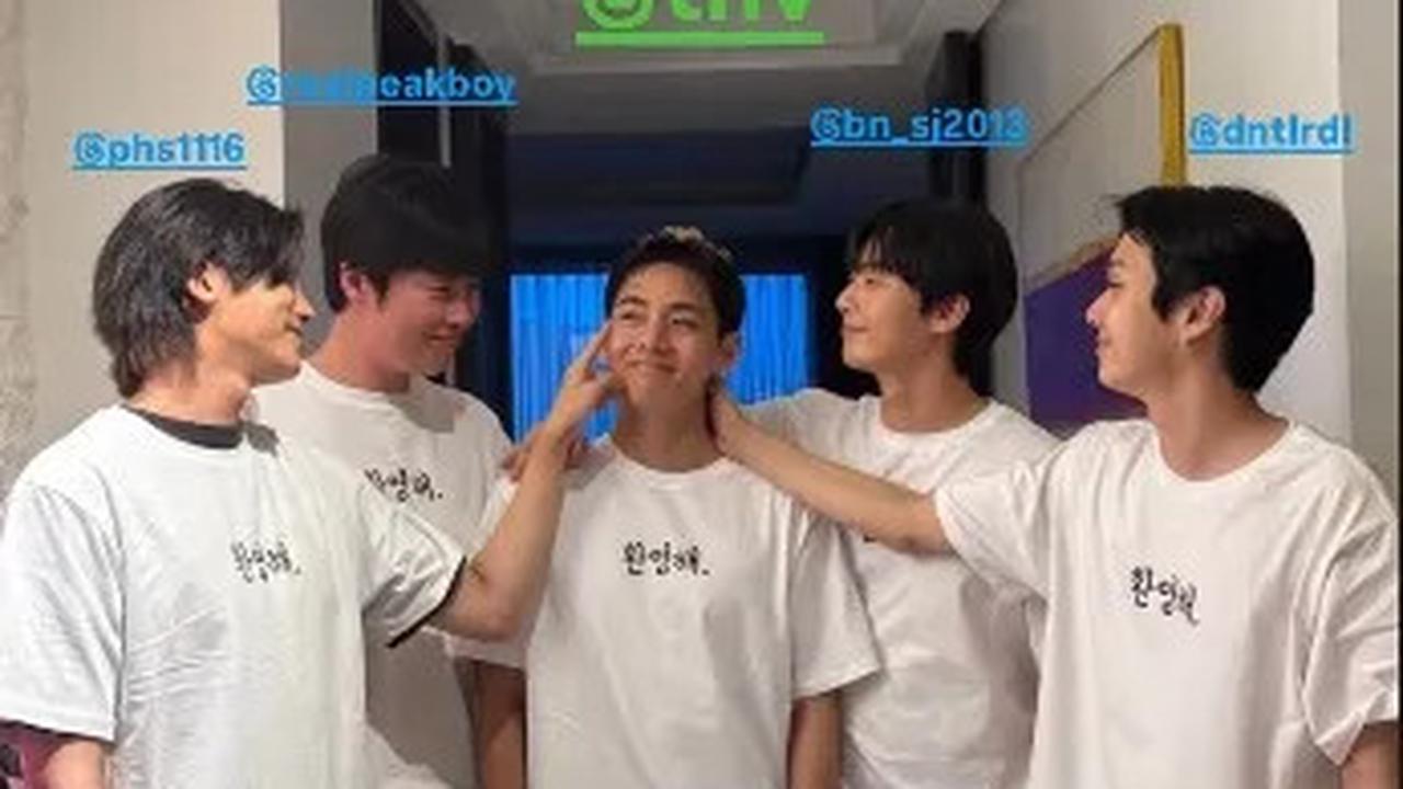 V BTS Pulang Wamil, Wooga Squad Menyambut Anak Kesayangan Para Hyung