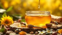 Ternyata, Madu Disebut dalam Al Quran dan Dikenal sebagai Obat Alami. Minum Madu Setiap Hari Baik bagi Kesehatan (Ilustrasi by AI)