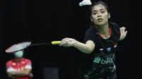 Gregoria Mariska Tunjung pada perempat final PBSI Home Tournament 2020, Kamis (23/7/2020). (PBSI)