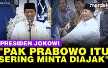 VIDEO: Guyonan Jokowi Soal Elektabilitas Prabowo Naik, Sebut Sering Minta Diajak
