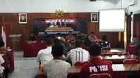 Silaturahmi kamtibmas Forum Kerukunan Umat beragama di Brebes, Jateng. (Liputan6.com/Fajar Eko Nugroho) 