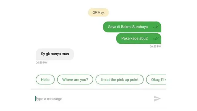6 Chat Balasan Ojol Ini Singkat dan Tidak Jelas, Bikin Tepuk Jidat