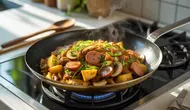 Resep Tumis Kentang Jamur Sosis yang Gurih dan Praktis