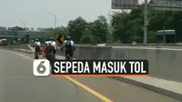 Pesepeda yang Masuk Tol Diamankan Polisi, Denda Jutaan Rupiah Menanti