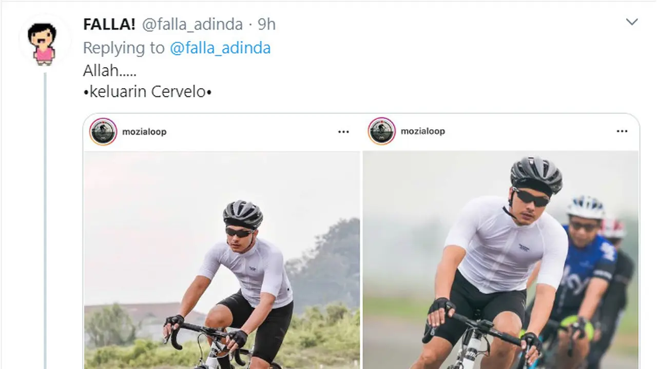 Nicholas Saputra, Sepeda, Road Bike,Sepeda Road Bike