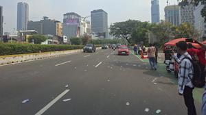 Usai Aksi Buruh, Jalur Sudirman–Thamrin Dibuka Lagi