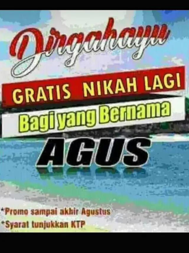Berkah Agustus, Pemilik Nama Agus Bisa Makan dan Nikah Gratis