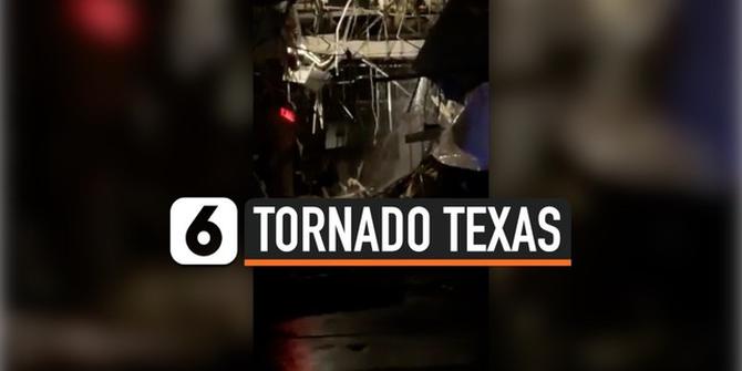 VIDEO: Pusat Perbelanjaan Texas Porak Poranda Usai Dihantam Tornado