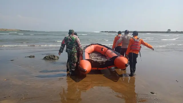 Pemancing hilang tenggelam diempas ombak laut selatan di Pantai Logending, Kebumen. (Foto: Liputan6.com/Humas Polres Kebumen)