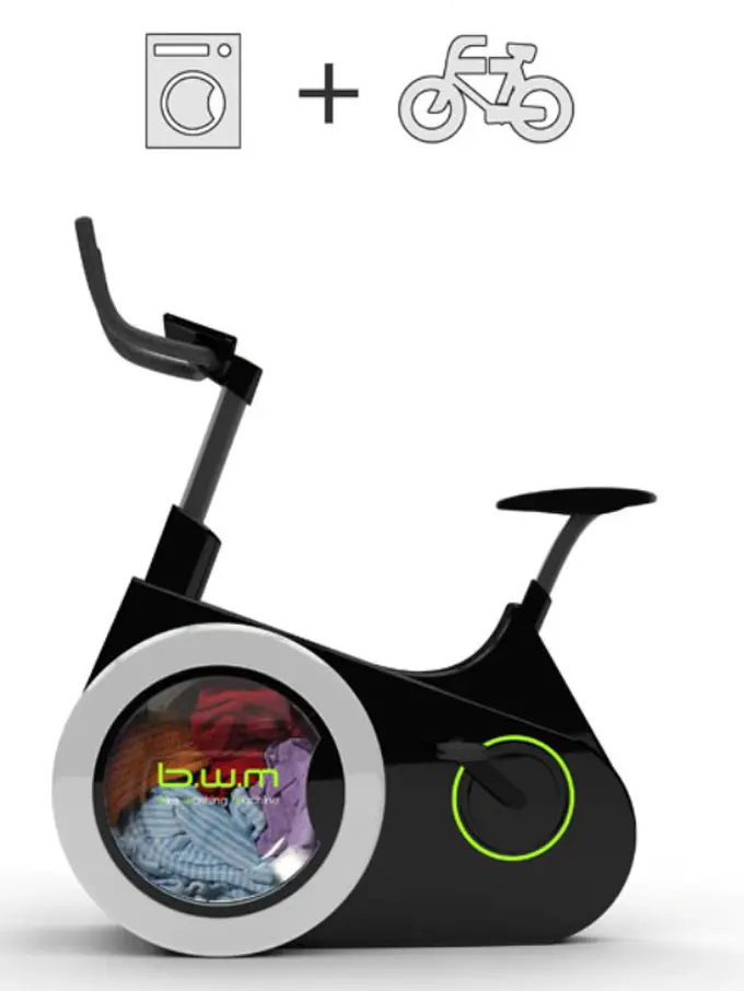 2 in 1: Sepeda Ini Bisa Bikin Pemiliknya Mencuci Sambil Olahraga