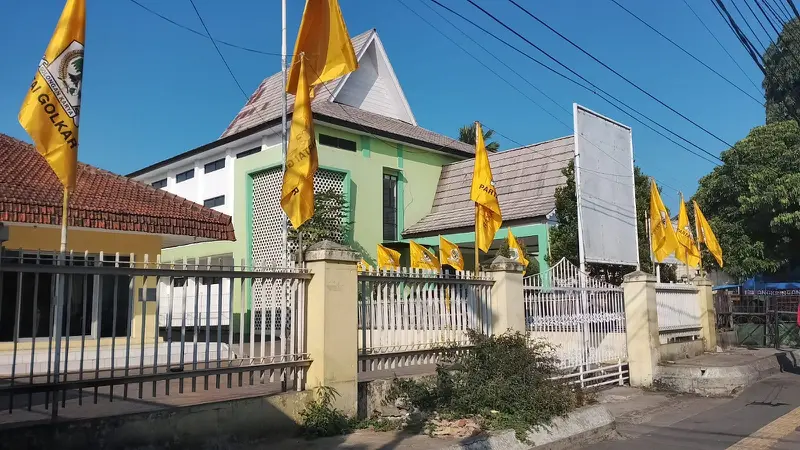 Kantor DPD Partai Golkar Garut di bilangan Jalan Jenderal Ahmad Yani, Kecamatan Garut Kota, Kabupaten Garut, Jawa Barat. (Liputan6.com/Jayadi Supriadin)