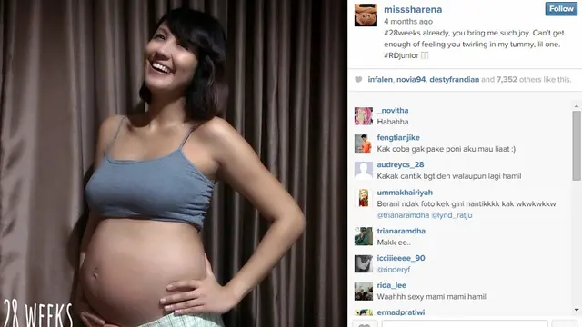 Cantiknya, Artis-artis ini Abadikan Moment Kehamilan
