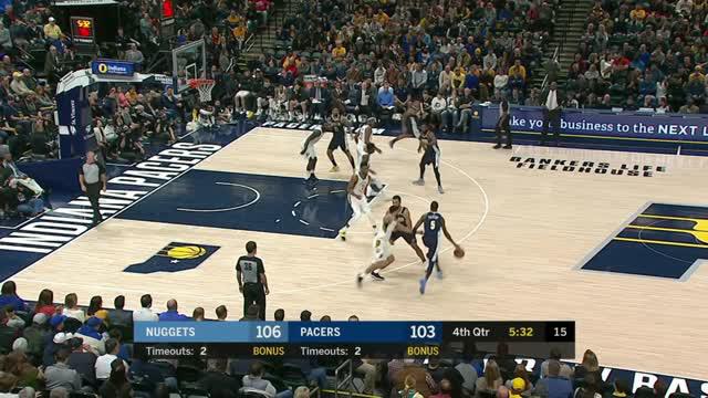 Berita video game recap NBA 2017-2018 antara Indiana Pacers melawan Denver Nuggets dengan skor 126-116.