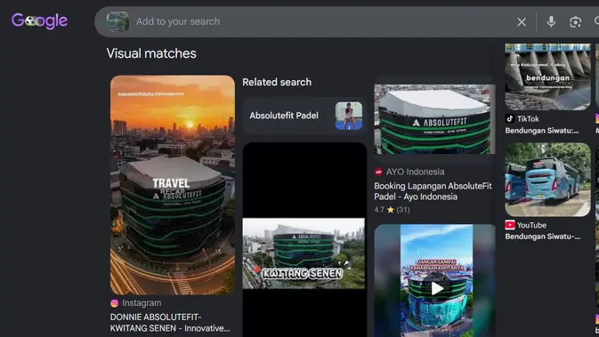 Tangkapan layar Google Image untuk menelusuri klaim video situasi demo di Jakarta 12 Juni 2026.