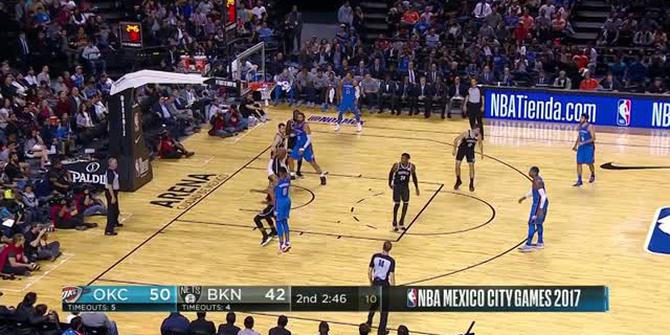 VIDEO : GAME RECAP NBA 2017-2018, Nets 100 vs Thunder 95