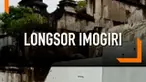 Longsor terjadi di sisi timur kompleks Makam Raja Imogiri, Bantul, Yogyakarta.