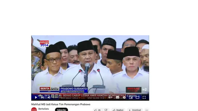 <p>Cek Fakta Prabowo umumkan Mahfud MD sebagai Cawapres</p>