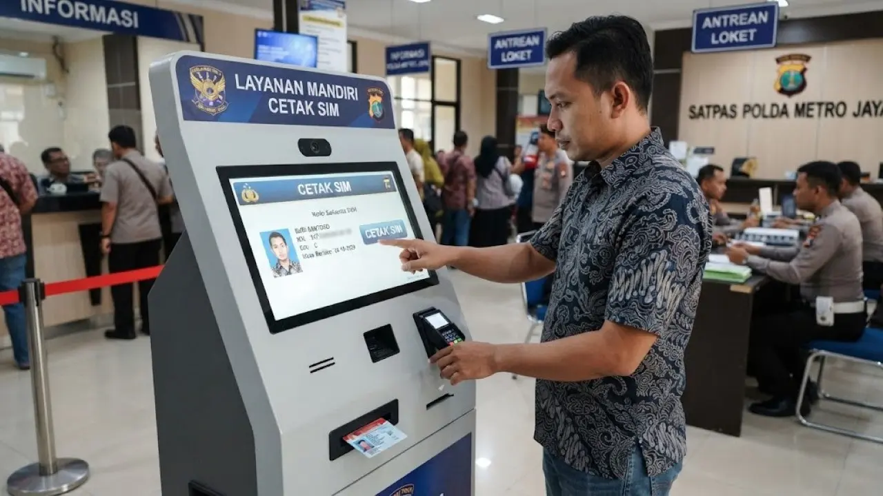 Cara Cetak SIM Sendiri Lewat Aplikasi SINAR dan Kios SIM