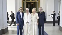 Para personel ABBA, Björn Ulvaeus, Anni-Frid Lyngstad, Agnetha Fältskog dan Benny Andersson   (Henrik Montgomery/TT News Agency via AP)