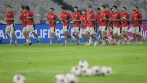Official training Timnas Indonesia jelang&nbsp;pertandingan melawan China di SUGBK, Jakarta, Rabu (4-6-2025). (Bola.com/Bagaskara Lazuardi)