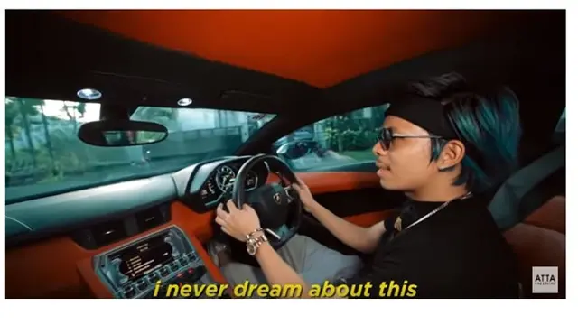 6 Momen Atta Halilintar Jajal Mobil Lamborghini Barunya, Merasa Mirip Naik Pesawat